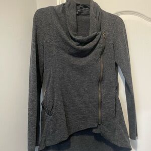 Sweet Rain Charcoal Cowl Neck Sweater